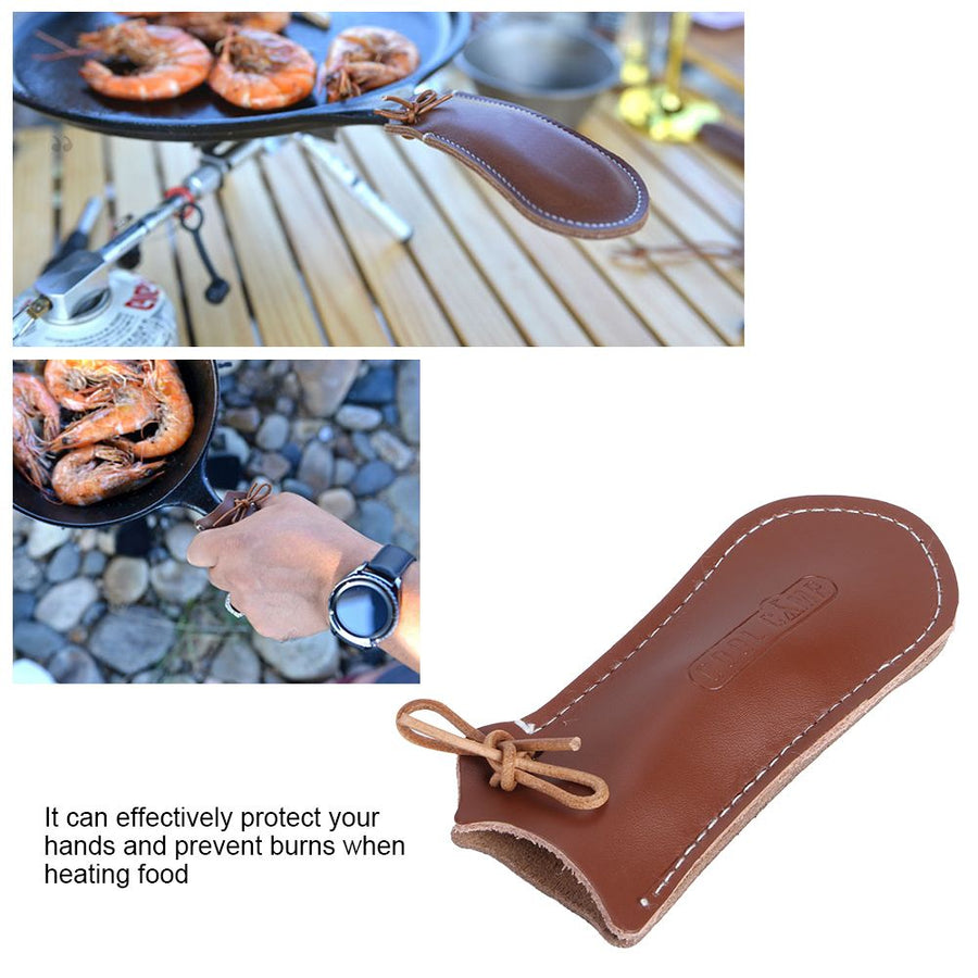 Folding Camping Bowl Handle Cover Anti-Scald Heat Insulation Pan Protective Covers Supplies