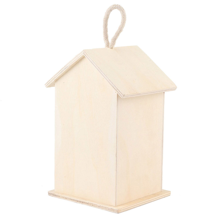 Hanging Wooden Bird Nests House Breeding Resting Box Supplies Outdoors Garden for Parrots