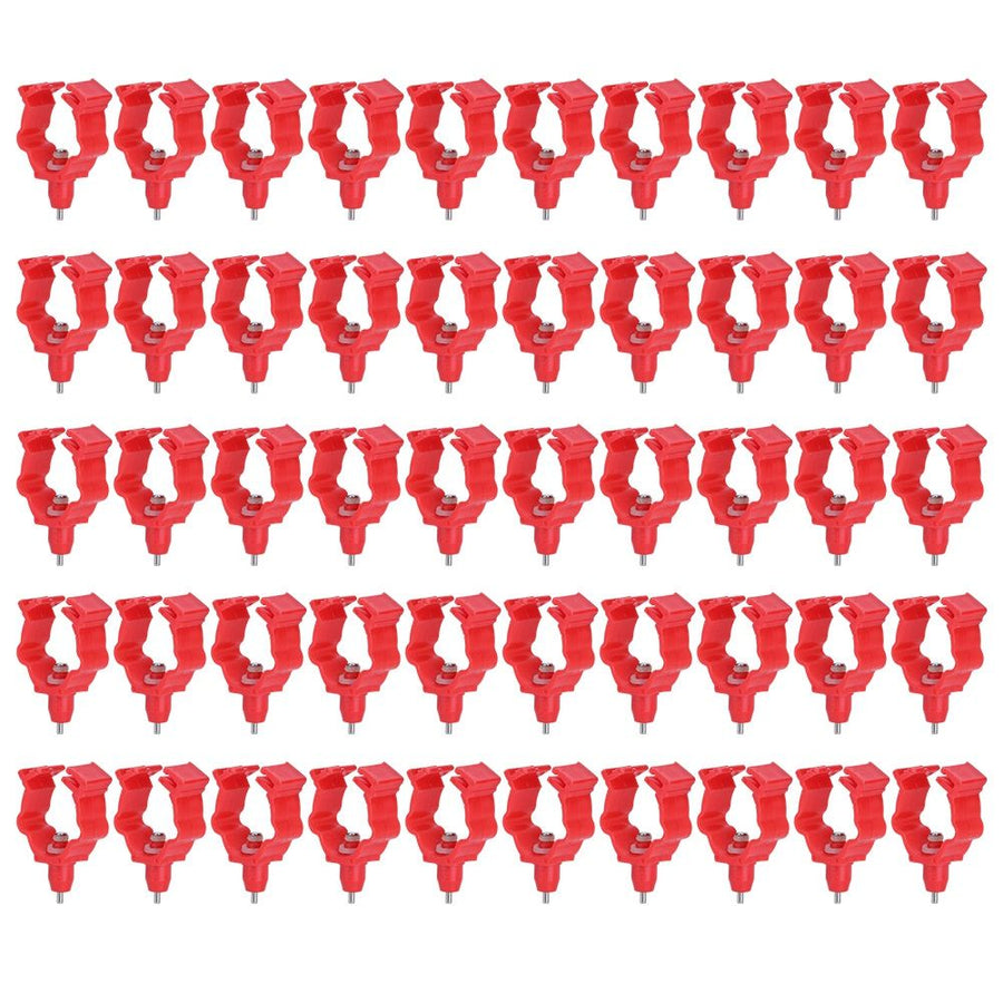 50Pcs G1/2in G3/4in Integrated Spring Drinker Poultry Drinking Nipple Chicken Farm Accessories