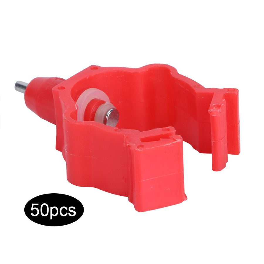 50Pcs G1/2in G3/4in Integrated Spring Drinker Poultry Drinking Nipple Chicken Farm Accessories