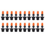 20Pcs G1/2in Single Head Orange Garden Irrigation Misting Spray Nozzle for Greenhouse Use