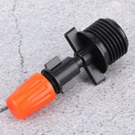 20Pcs G1/2in Single Head Orange Garden Irrigation Misting Spray Nozzle for Greenhouse Use