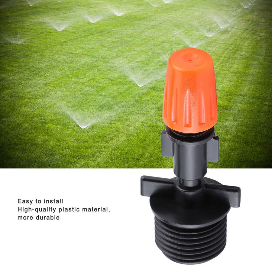 20Pcs G1/2in Single Head Orange Garden Irrigation Misting Spray Nozzle for Greenhouse Use