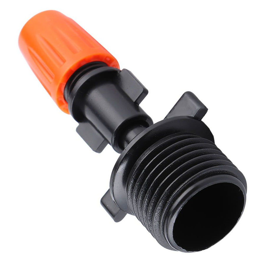 20Pcs G1/2in Single Head Orange Garden Irrigation Misting Spray Nozzle for Greenhouse Use