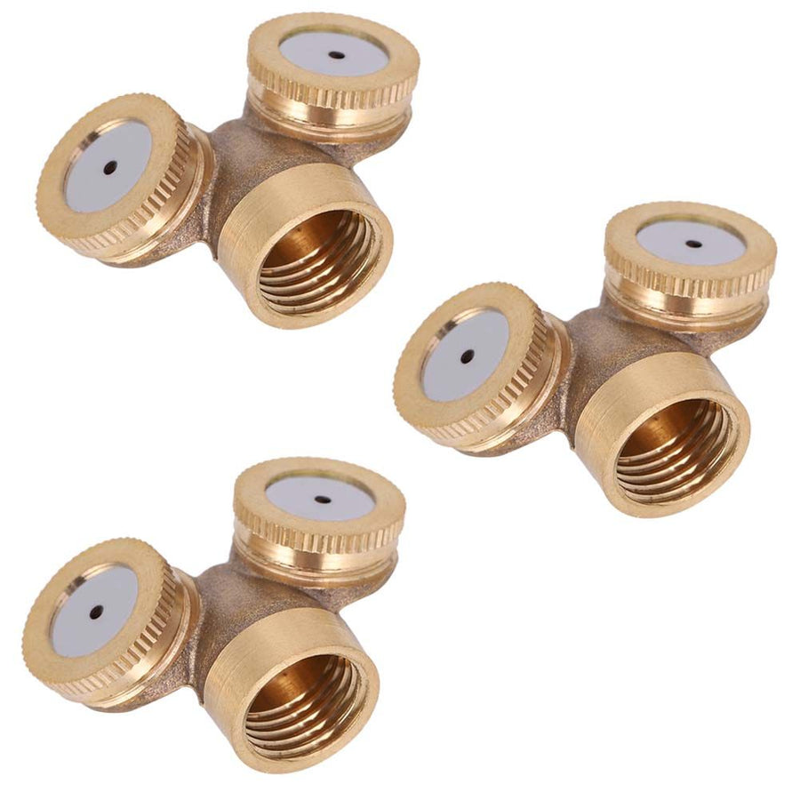 3Pcs G1/2 DN15 Garden Irrigation Sprinklers Copper Misting Sprayer Nozzle Watering Tools