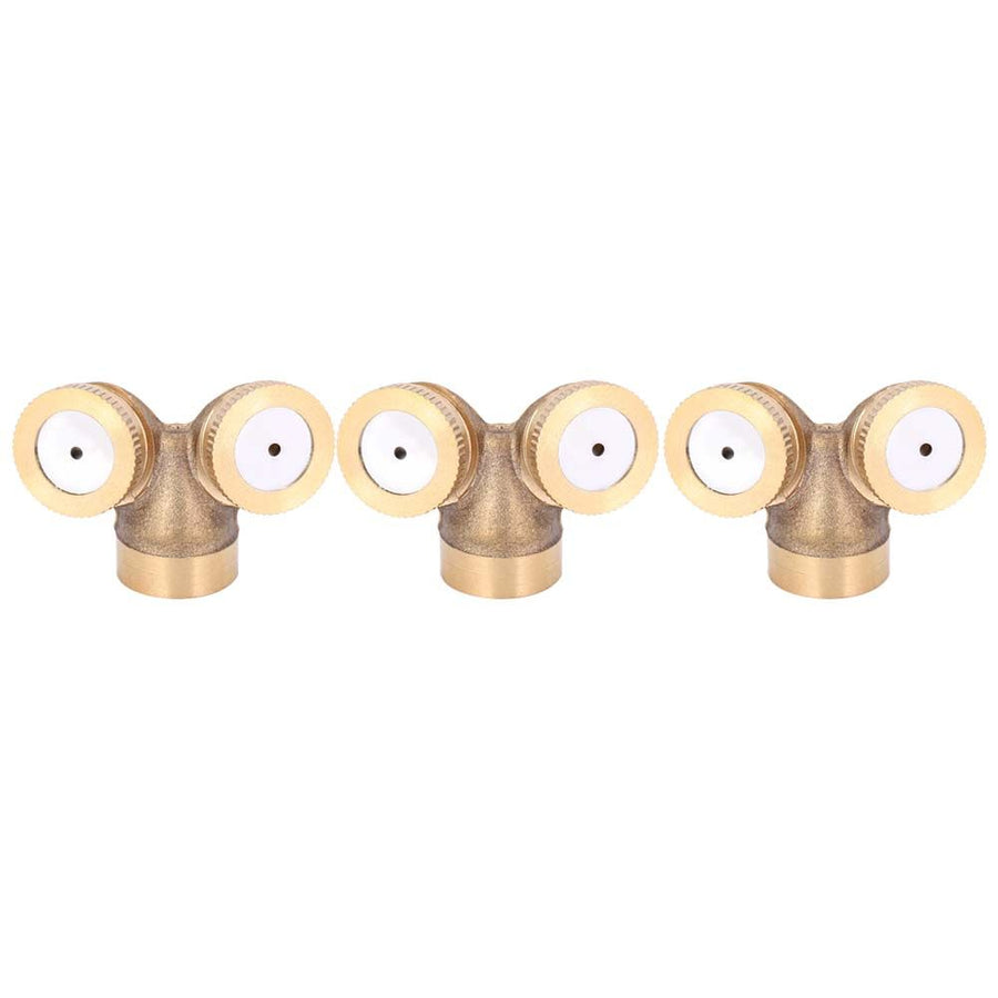 3Pcs G1/2 DN15 Garden Irrigation Sprinklers Copper Misting Sprayer Nozzle Watering Tools