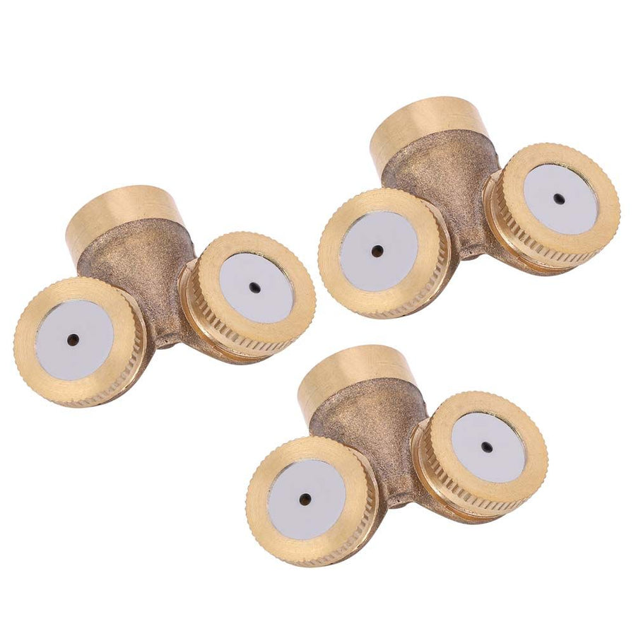 3Pcs G1/2 DN15 Garden Irrigation Sprinklers Copper Misting Sprayer Nozzle Watering Tools