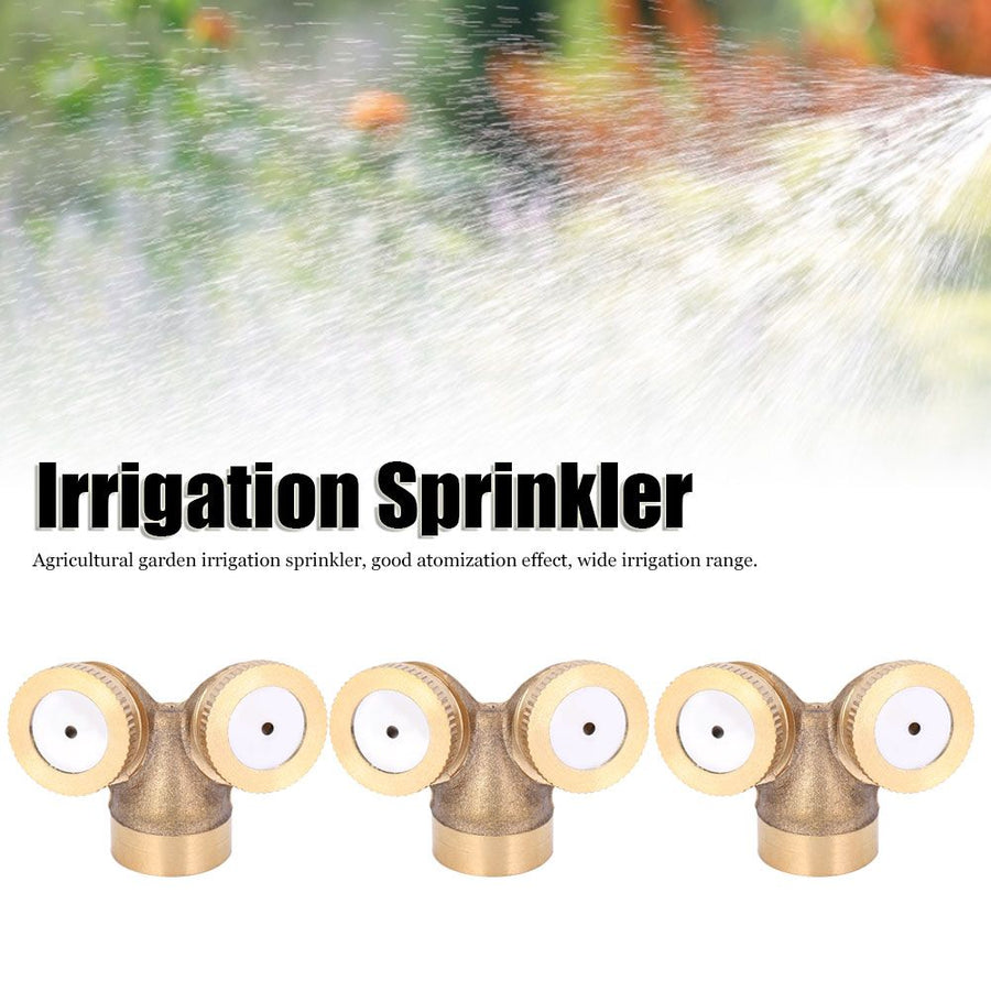 3Pcs G1/2 DN15 Garden Irrigation Sprinklers Copper Misting Sprayer Nozzle Watering Tools
