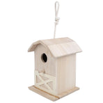 Mini Outdoor Wooden Bird House Nesting Cage Accessory for Garden Patio Decoration Ornament