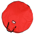 Red Christmas Gift Storage Bag Decoration Bell Wreath Garland Container Waterproof Dustproof