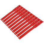 10pcs Identification ID Collars Bands Cow Cattle Marking Ring Supplies for Farm LivestockRed