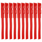 10pcs Identification ID Collars Bands Cow Cattle Marking Ring Supplies for Farm LivestockRed