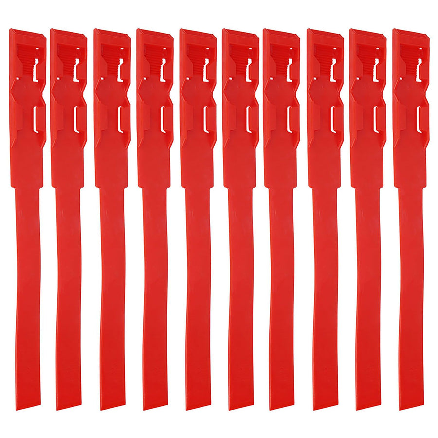 10pcs Identification ID Collars Bands Cow Cattle Marking Ring Supplies for Farm LivestockRed