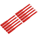 10pcs Identification ID Collars Bands Cow Cattle Marking Ring Supplies for Farm LivestockRed