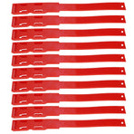 10pcs Identification ID Collars Bands Cow Cattle Marking Ring Supplies for Farm LivestockRed