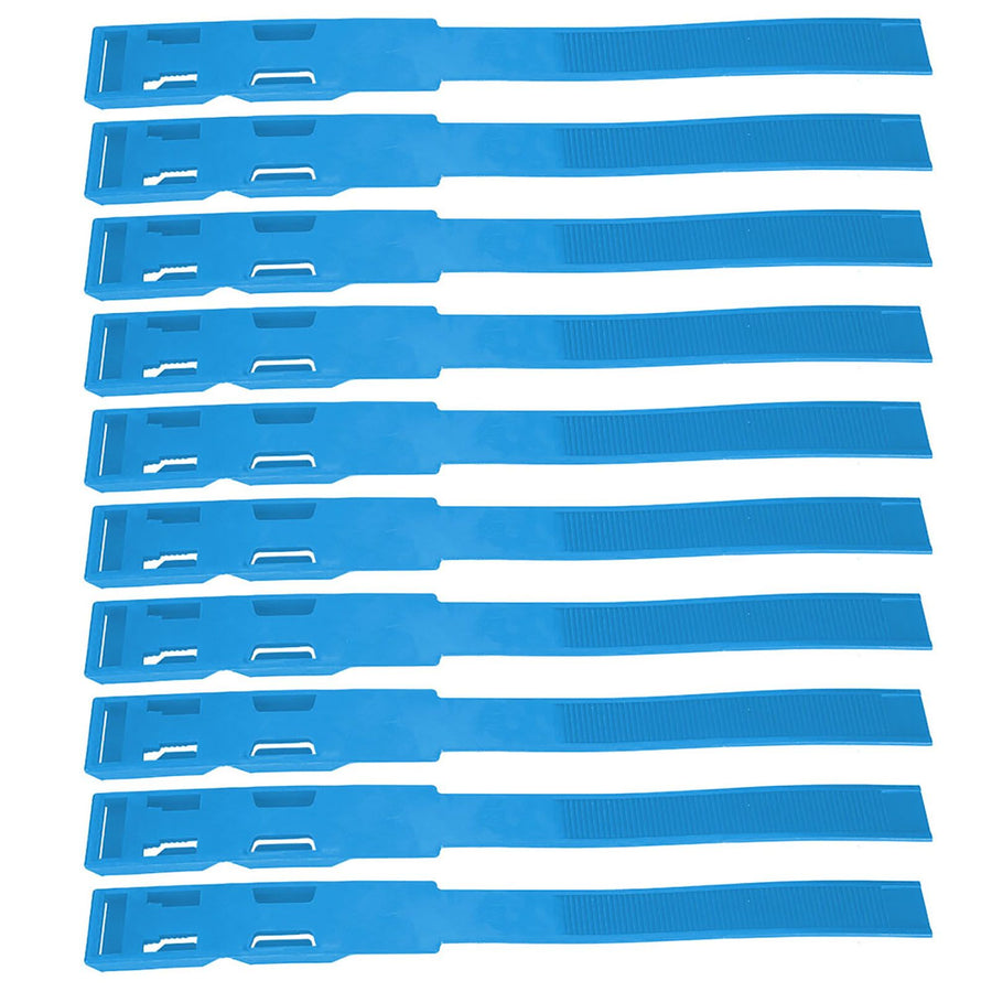 10pcs Identification ID Collars Bands Cow Cattle Marking Ring Supplies for Farm LivestockBlue