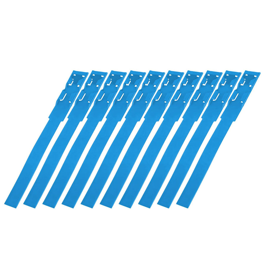 10pcs Identification ID Collars Bands Cow Cattle Marking Ring Supplies for Farm LivestockBlue