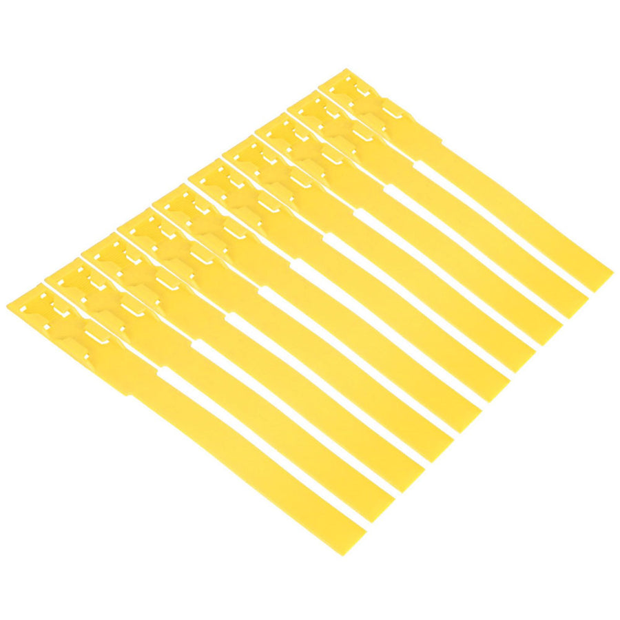 10pcs Identification ID Collars Bands Cow Cattle Marking Ring Supplies for Farm LivestockYellow