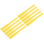 10pcs Identification ID Collars Bands Cow Cattle Marking Ring Supplies for Farm LivestockYellow