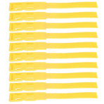 10pcs Identification ID Collars Bands Cow Cattle Marking Ring Supplies for Farm LivestockYellow