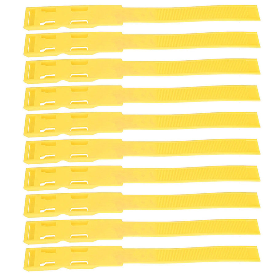 10pcs Identification ID Collars Bands Cow Cattle Marking Ring Supplies for Farm LivestockYellow