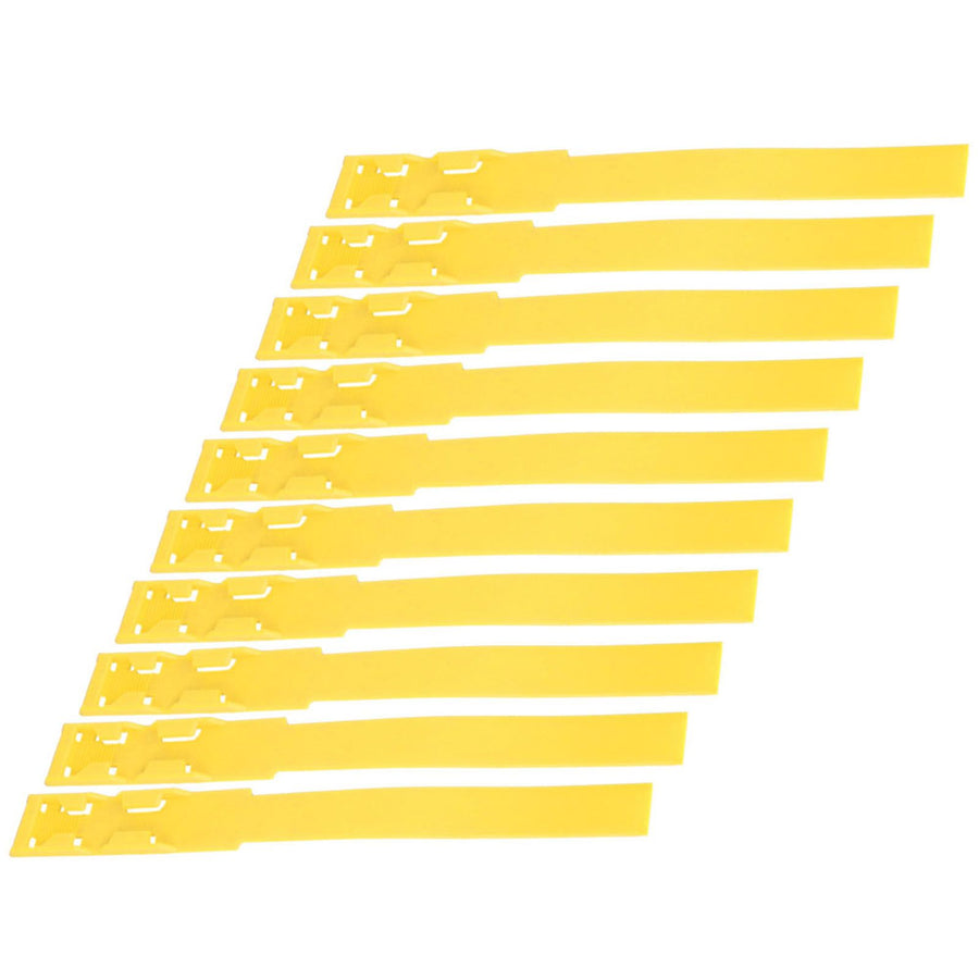 10pcs Identification ID Collars Bands Cow Cattle Marking Ring Supplies for Farm LivestockYellow