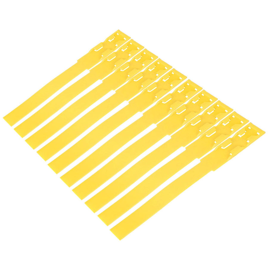 10pcs Identification ID Collars Bands Cow Cattle Marking Ring Supplies for Farm LivestockYellow