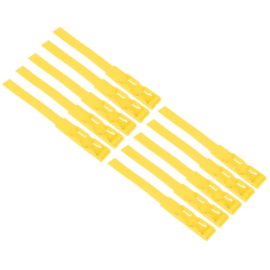 10pcs Identification ID Collars Bands Cow Cattle Marking Ring Supplies for Farm LivestockYellow