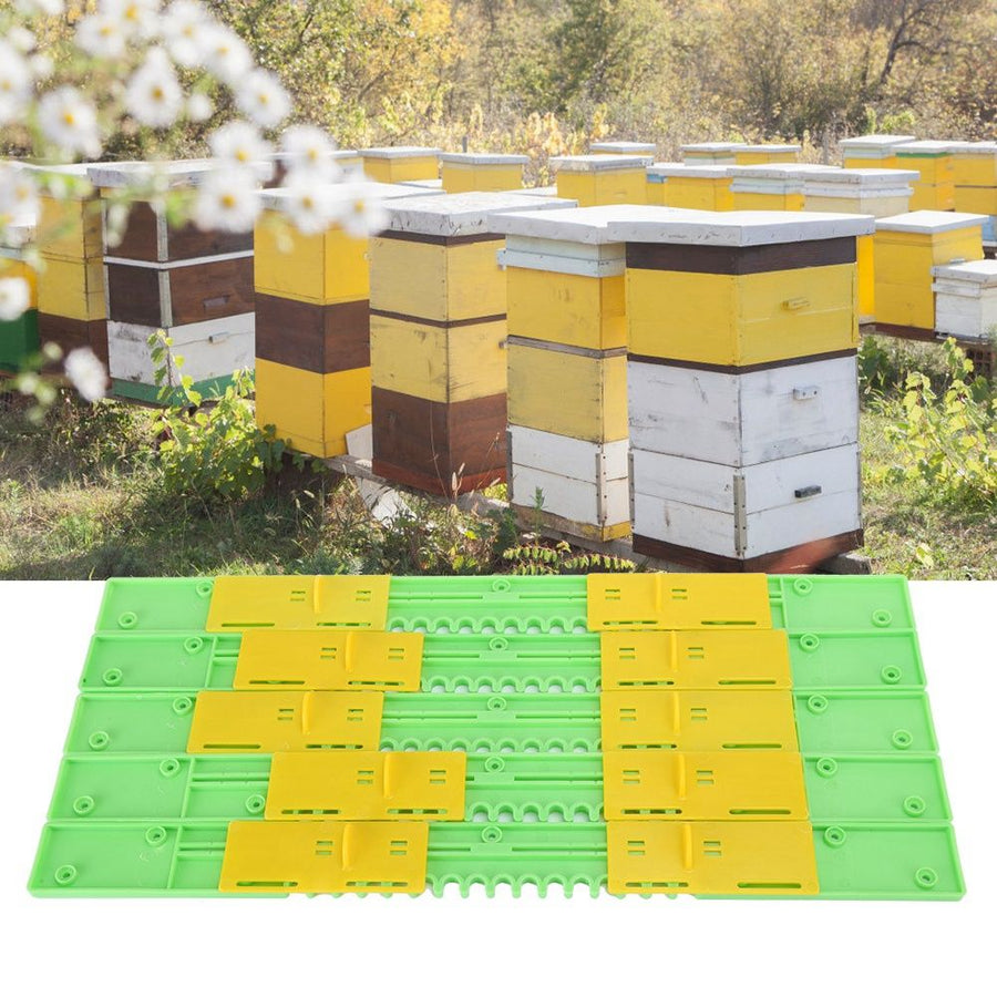 5Pcs Set Plastic Beehive Door Anti‑Escape Entrance Gate Guard Beekeeping Accessory 45cm