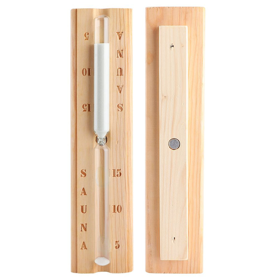 Wooden Sauna Hourglass 15 Minutes Sand Timer Countdown Clock Accessory for Sauna Spa Room