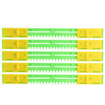 5 Pcs Durable Beehive Door Entrance Gate AntiEscape Beekeeper Plastic Tool(10 Frames for Chinese European 41cm)