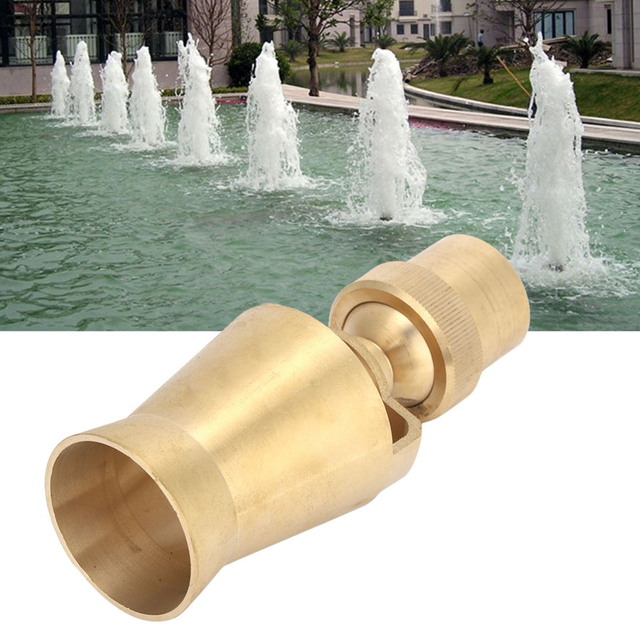 G1in DN25 Cedar Shaped Adjustable Water Fountain Nozzle Spray Pond Sprinkler Head Waterscape Decor