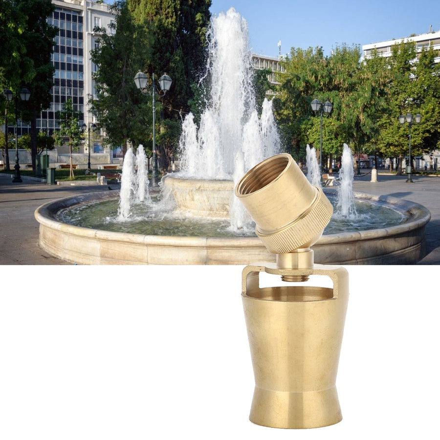 G1in DN25 Cedar Shaped Adjustable Water Fountain Nozzle Spray Pond Sprinkler Head Waterscape Decor
