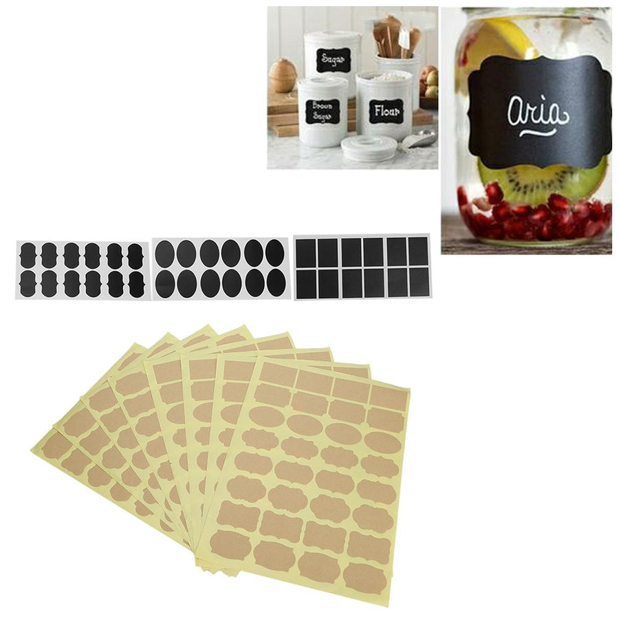 292Pcs/Set Adhesive Sticker Marking Tag for Wine Glasses Coffee Tea Boxes Jars Flower Pots Baskets