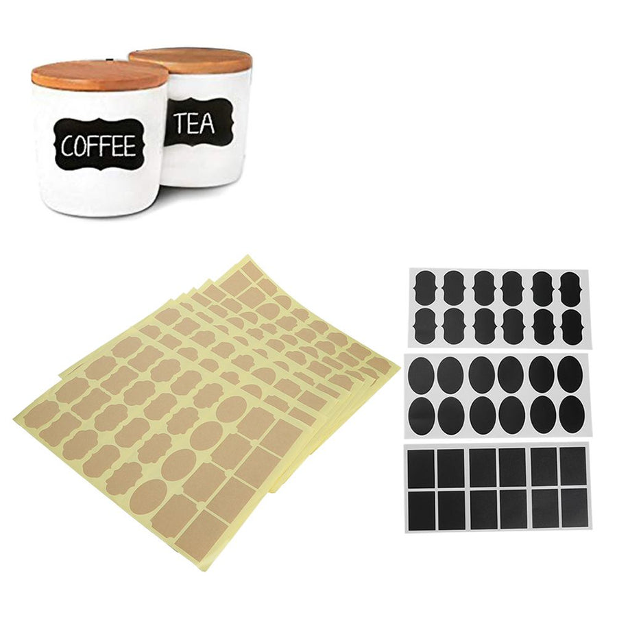 292Pcs/Set Adhesive Sticker Marking Tag for Wine Glasses Coffee Tea Boxes Jars Flower Pots Baskets