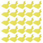 25PCS Livestock Cow Cattle Blank OnePiece Ear Tag Signs without Word Farm Animal Identification Card(M: 8.1x6.1CM )