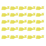 25PCS Livestock Cow Cattle Blank OnePiece Ear Tag Signs without Word Farm Animal Identification Card(M: 8.1x6.1CM )