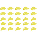 25PCS Livestock Cow Cattle Blank OnePiece Ear Tag Signs without Word Farm Animal Identification Card(M: 8.1x6.1CM )