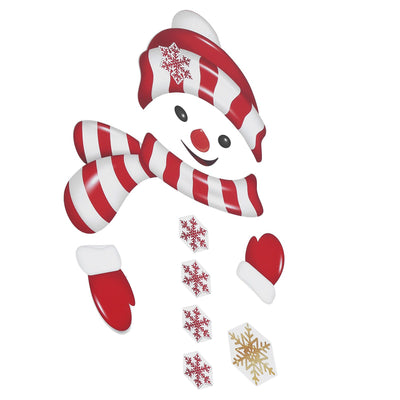 Christmas Refrigerator Stickers Funny Decal PVC Waterproof Decor for Fridge Garage DoorX004