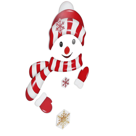 Funny Christmas refrigerator sticker set in waterproof PVC, 19 pieces, funny festive designs