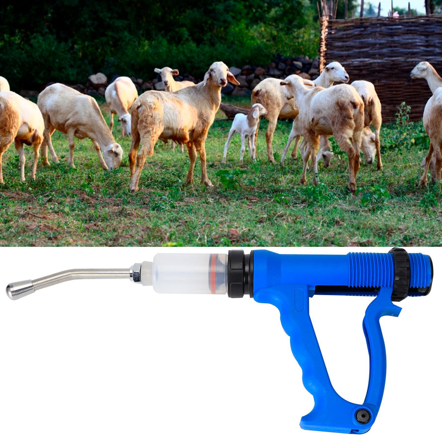 Veterinary Adjustable Continuous Syringe Animal Feeding Oral On Injection Tool for Livestock Pig Cattle Sheep35ml