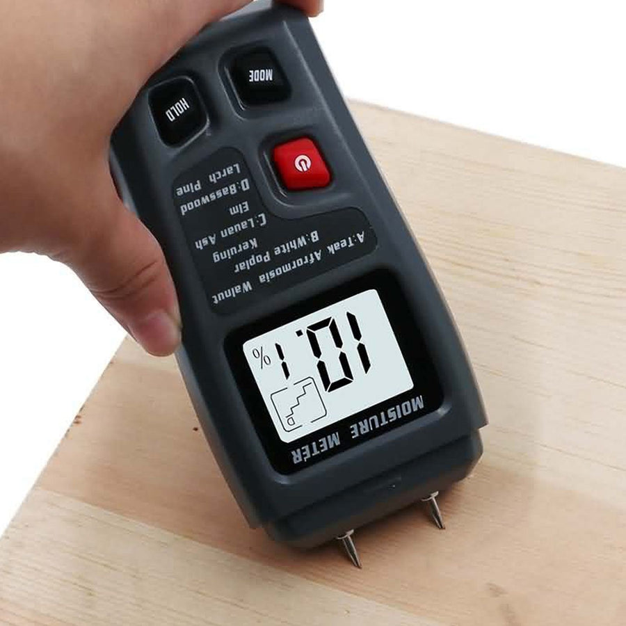 Wood Moisture Meter Handheld LED Digital Humidity Tester Detector Moisture Measuring Tool