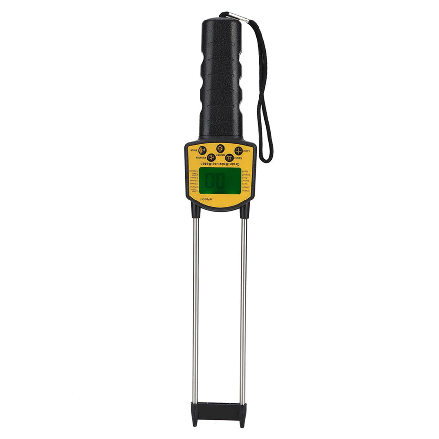 Digital LCD Grain Moisture Meter Corn Stalks Rice Soybean Water Content Analyzer