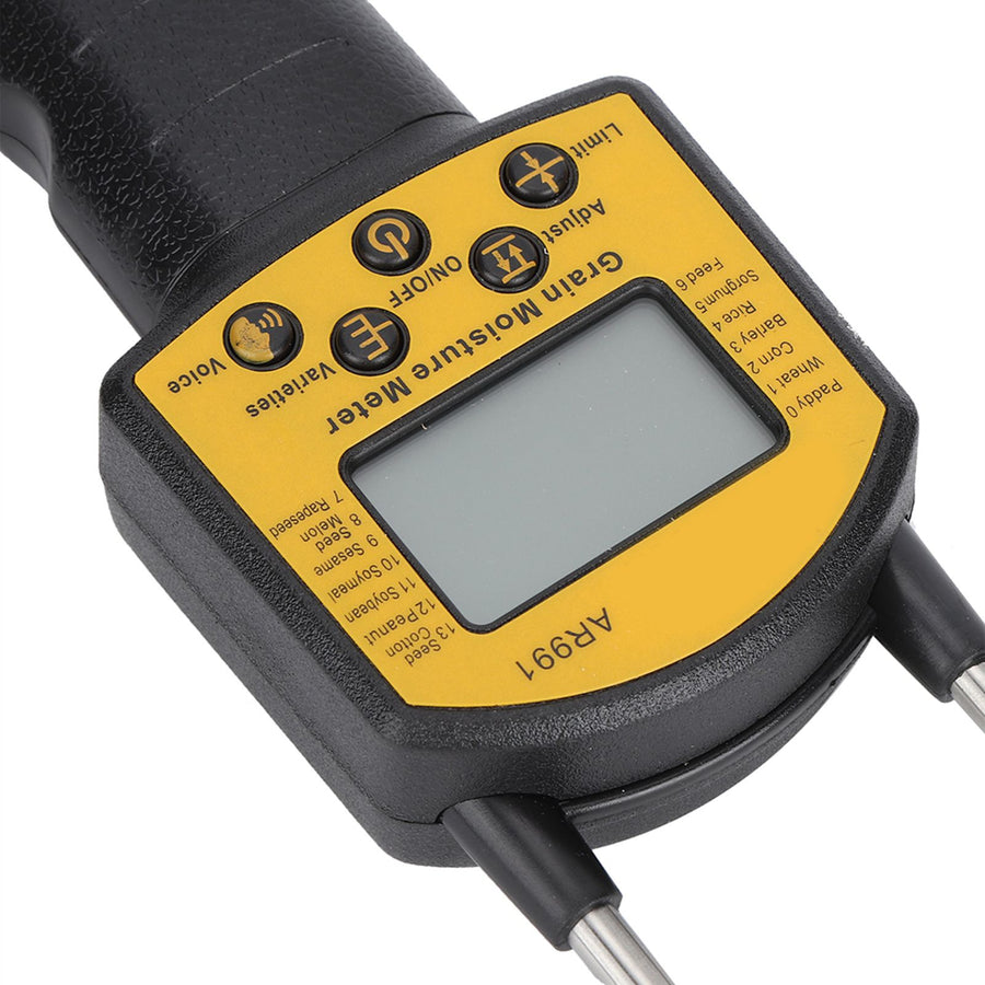 Digital LCD Grain Moisture Meter Corn Stalks Rice Soybean Water Content Analyzer