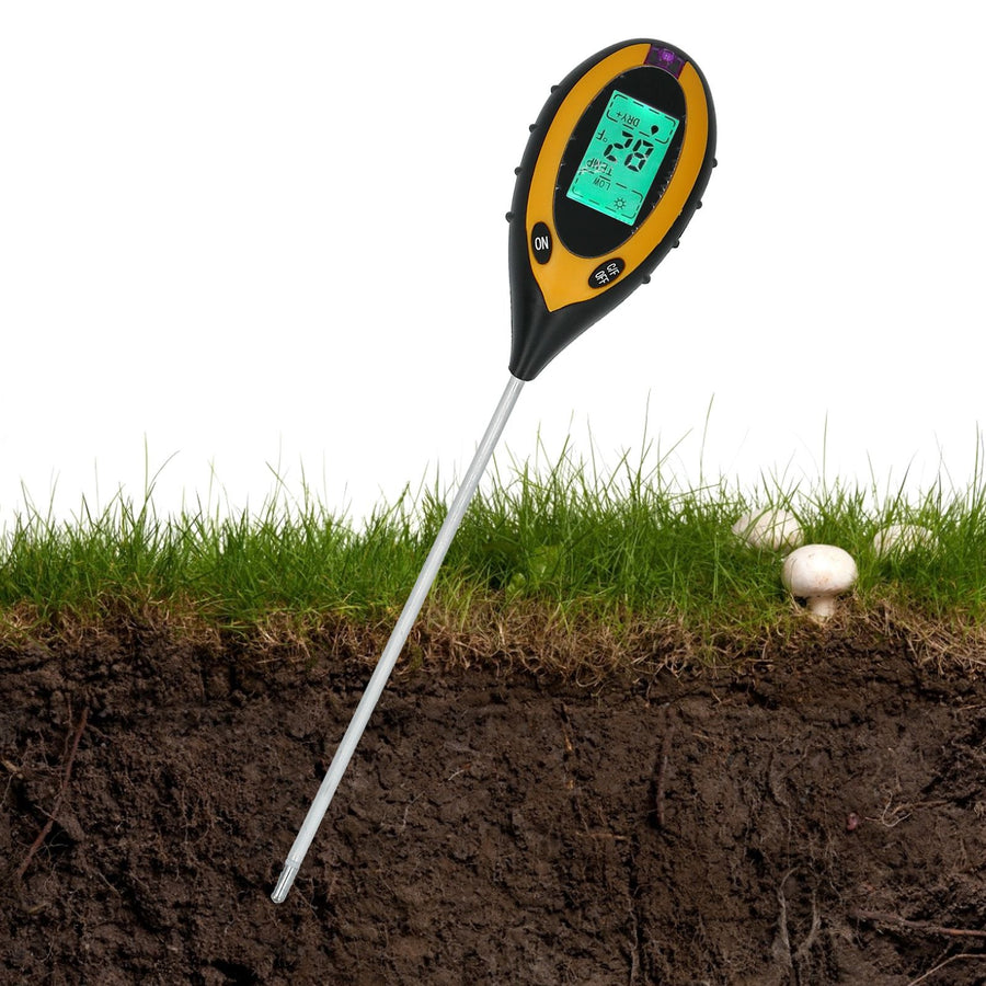 4 in1 Soil Tester Digital Humidity PH Illuminance MultiFunctional Sensor for Graden Farm Lawn