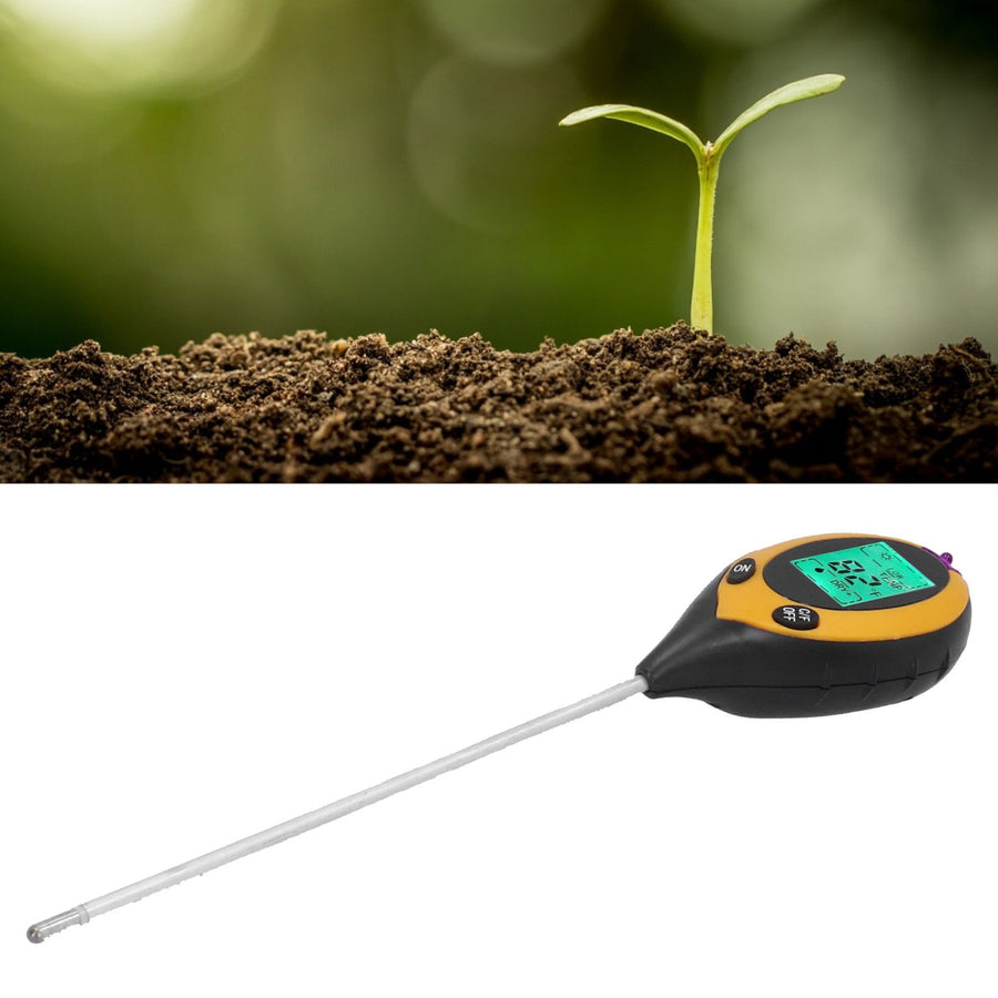 4 in1 Soil Tester Digital Humidity PH Illuminance MultiFunctional Sensor for Graden Farm Lawn