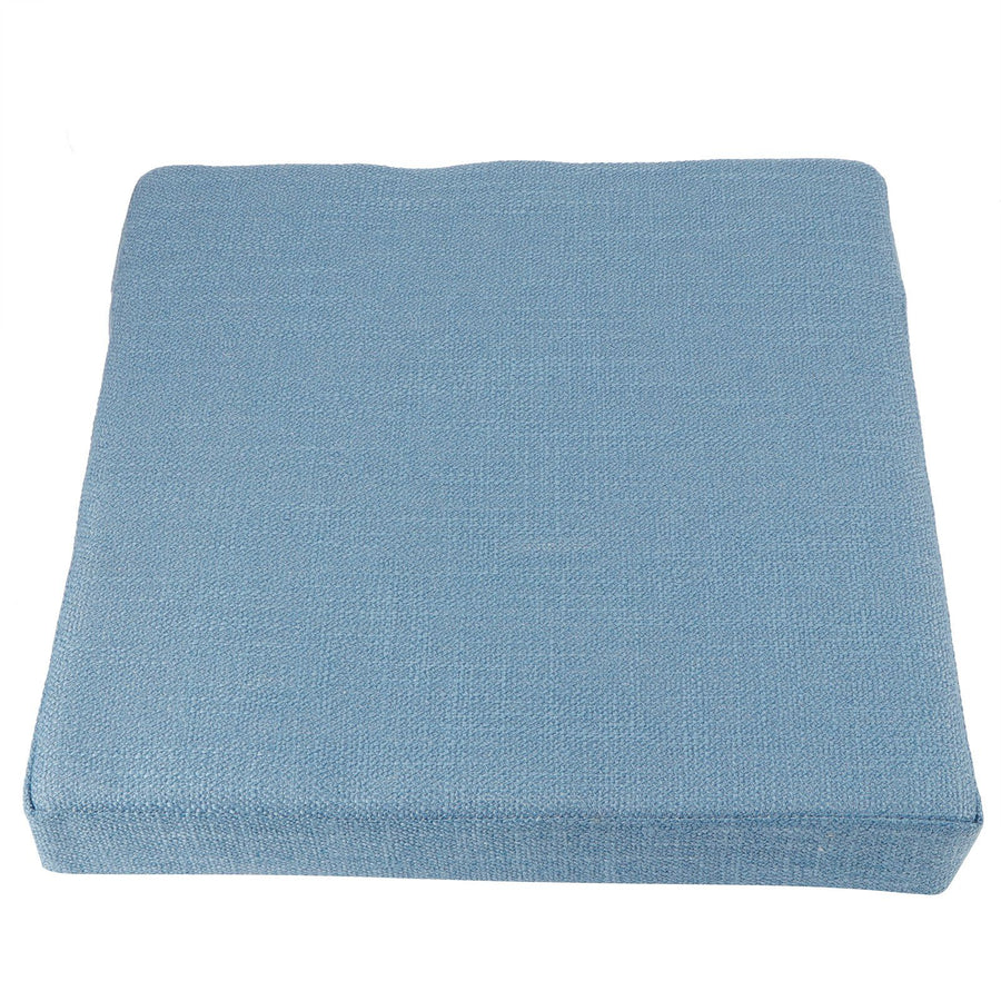 Household Square Soft Yoga Floor Cushion Removable Washable Meditation Mat CushionBlue 40 x 40 x 6cm (L x W x H)