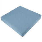 Household Square Soft Yoga Floor Cushion Removable Washable Meditation Mat CushionBlue 40 x 40 x 6cm (L x W x H)