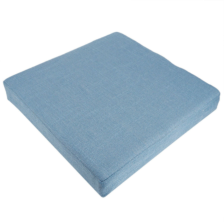 Household Square Soft Yoga Floor Cushion Removable Washable Meditation Mat CushionBlue 40 x 40 x 6cm (L x W x H)