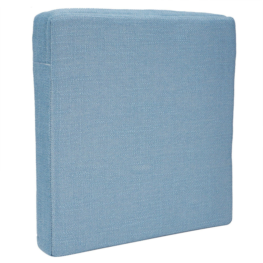 Household Square Soft Yoga Floor Cushion Removable Washable Meditation Mat CushionBlue 40 x 40 x 6cm (L x W x H)